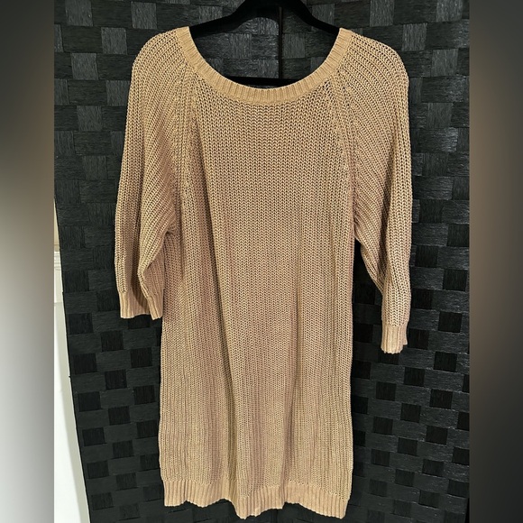 Women's Tan Sweater - Picture 2 of 2